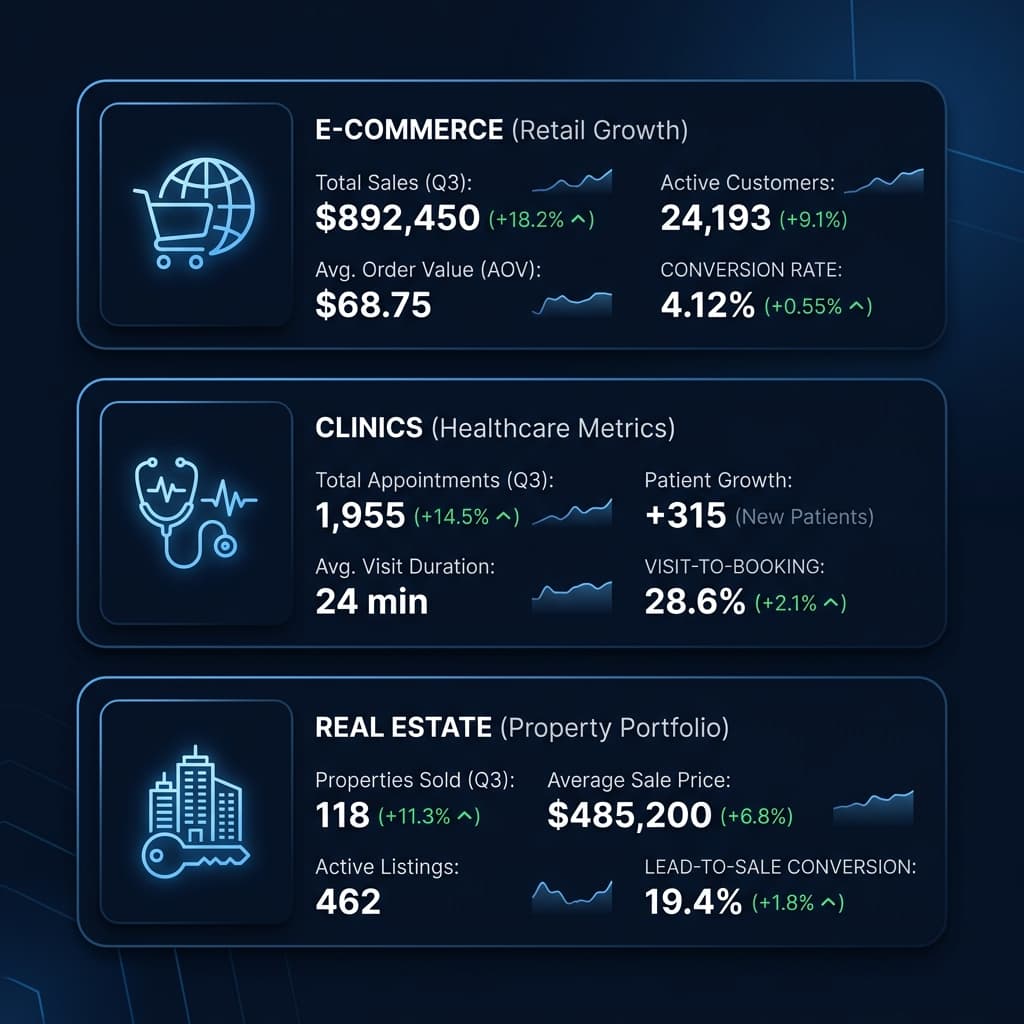 Target Industry Metrics Visualizer